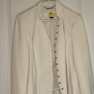 White House Black Market cream blazer